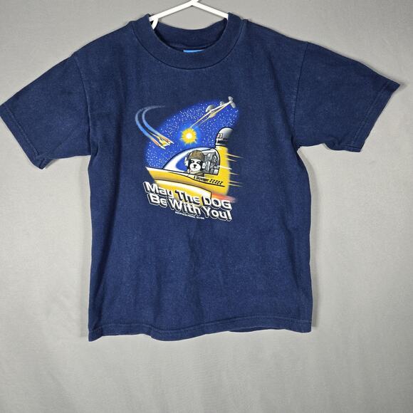 Big Dogs Other - Little Big Dogs T Shirt Kid 6/7 Vintage 1999 May The Dog Be With You Star Parody